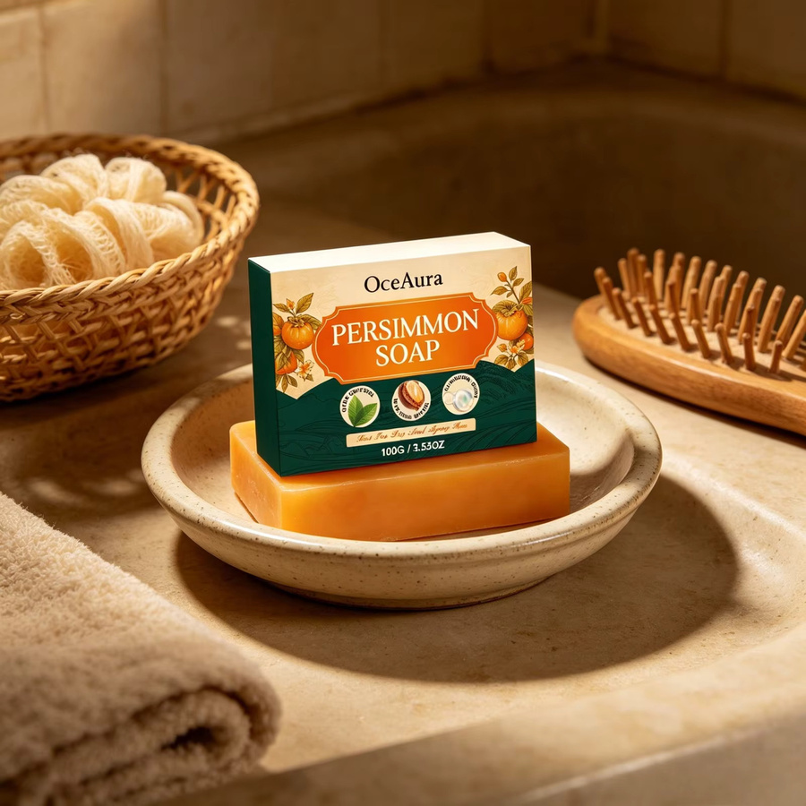 OceAura Persimmon-Seife mit Sheabutter, Körperpflege - Bild 4