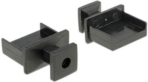 Delock Staubschutz für USB Typ-A Buchsen mit Griff, 10 Stück, schwarz - Bild 1