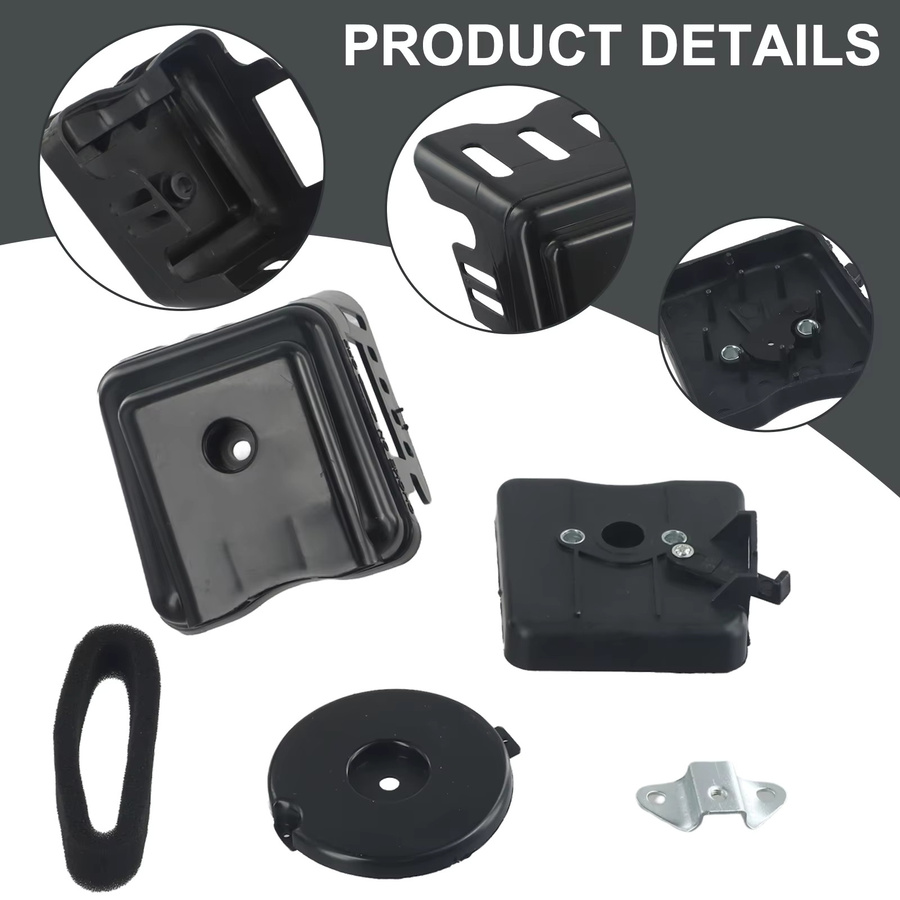 DAZZLEEX Rasenmäher-Luftfilter-Set mit Reinigungsabdeckung in Schwarz für Freischneider BC430, 43CC, 49CC, 52CC und Motoren der Modelle 40F-5 sowie 44F-5 - Bild 2
