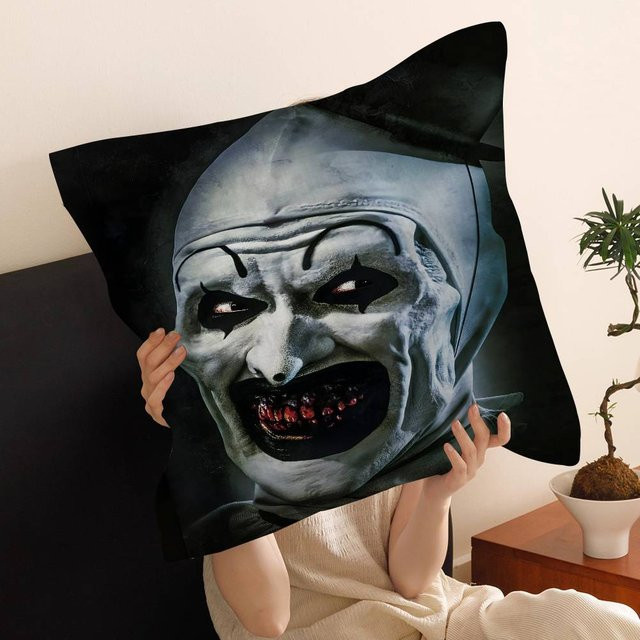 JMG Clothing Horrorfilm T-TERRIFIER Kissenbezug in Schwarz, B/H: 40 x 40 cm - Bild 1