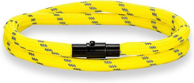 YULIN Paracord-Armband, Edelstahl, gelb, 17 cm, Unisex - Bild 1