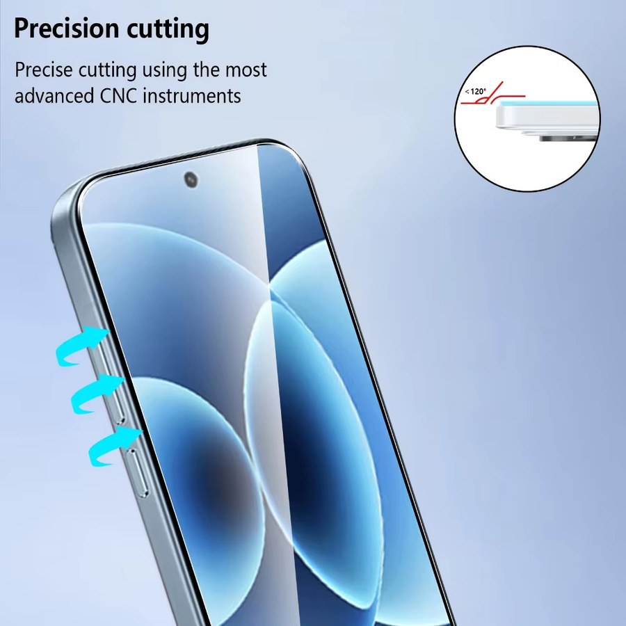 3 Stück HD-Displayschutzfolien aus gehärtetem Glas mit 9H-Härte für Xiaomi 17T Pro, 15, 15T, 14T, 13T, 12T, 11T Pro und 15 Pro Max, transparent - Bild 2
