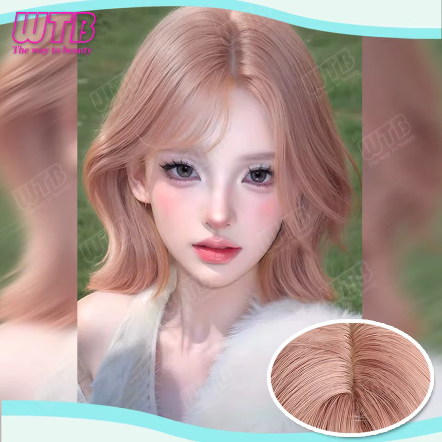 WTB Lolita-Perücke, pudergoldfarben, kurz, Damen - Bild 2