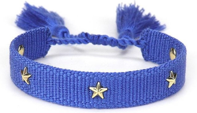 Rd lala Armband, geflochten, Sterne, Gold, Damen - Bild 1
