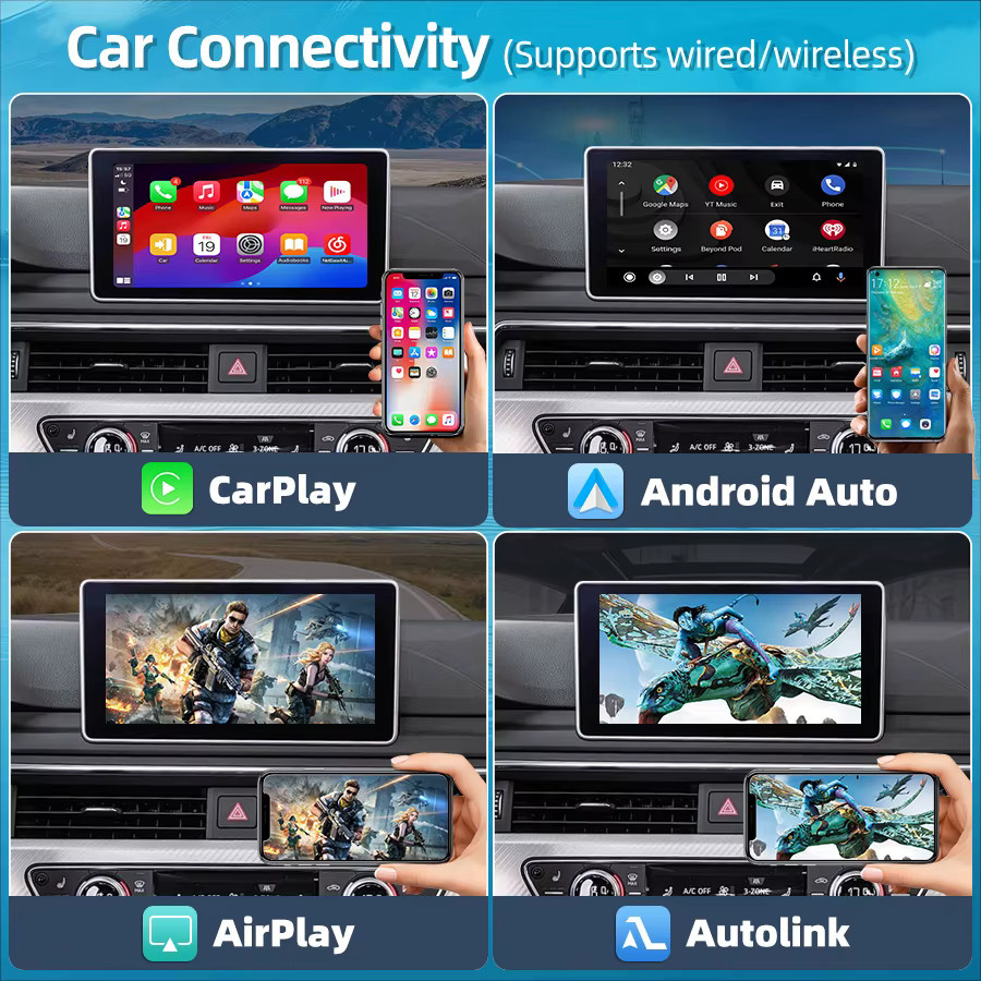 Junsun Wireless CarPlay und Android Auto Decoder mit Bluetooth und MirrorLink für BMW X5 E70 sowie X6 E71 (2007-2013) - Bild 5