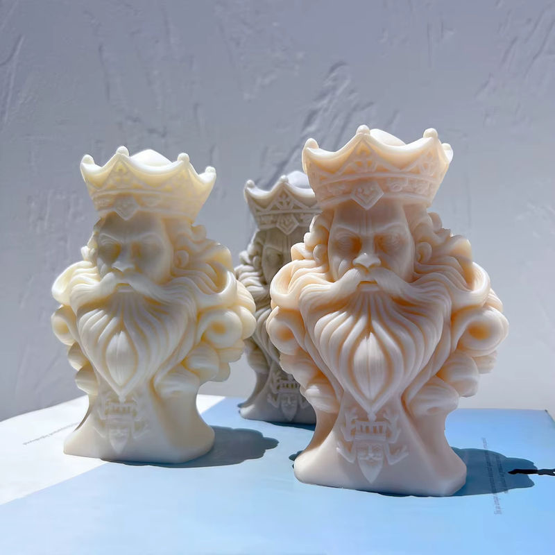 SANZON Silikonform für Schachfiguren aus Sojawachs oder Kunstharz, Weiß, Dekorationsform für König, Königin, Ritter, Turm - Bild 5