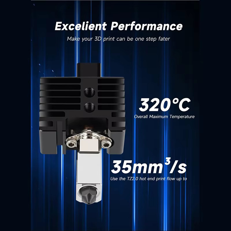 Bambu Lab Upgrade V2 Hotend-Kit mit gehärteter Stahldüse und Thermistor für X1/X1C/P1P/P1S/X1E in Schwarz - Bild 2