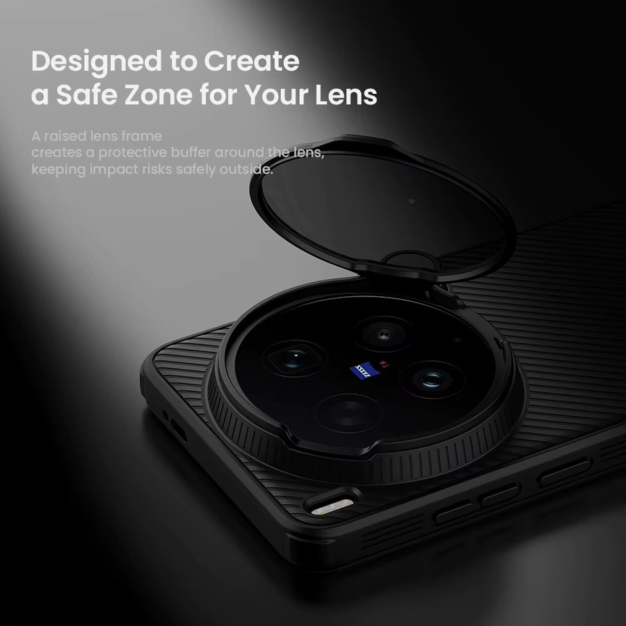 Nillkin CamShield Pro Magnetische Schutzhülle für vivo X300 Ultra mit Kameraabdeckung und Ständer in Schwarz - Bild 2