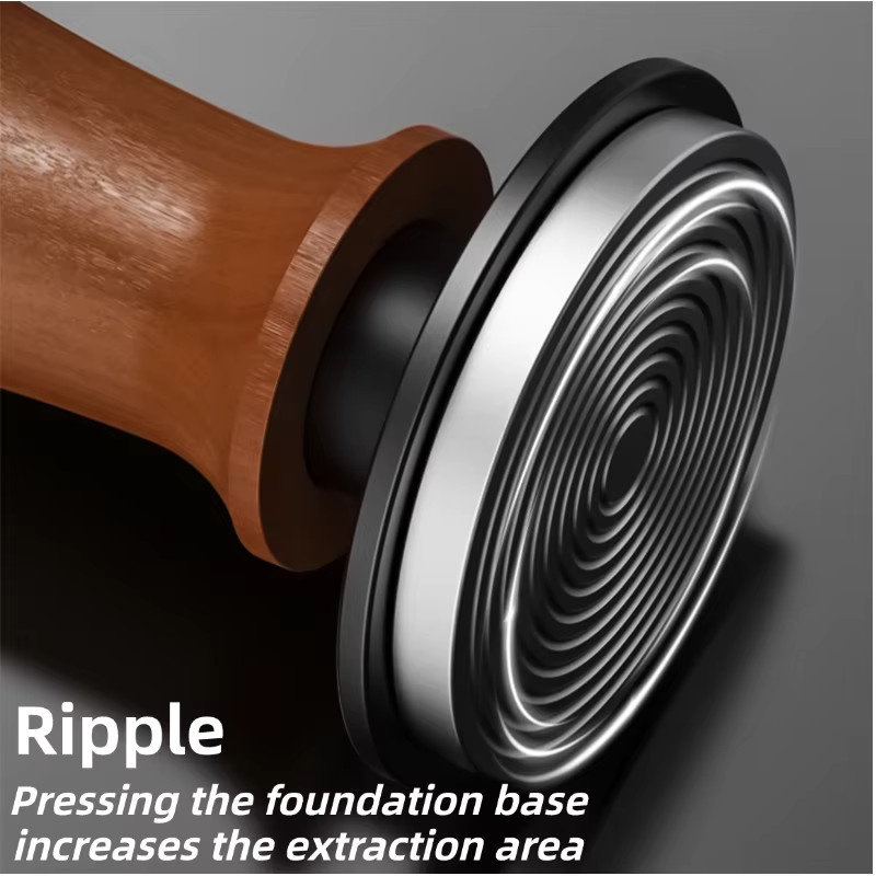 BEARR Kaffee Tamper mit Konstantdruck und kalibrierter Doppelfeder in Braun für Breville Espressomaschinen, Durchmesser: 51 mm, 53 mm, 53,7 mm oder 58 mm - Bild 3