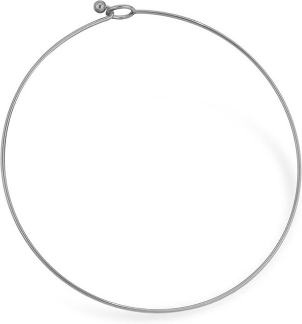 DoreenPerlen Halskette Edelstahl, Weiß, 43 cm, Unisex - Bild 1