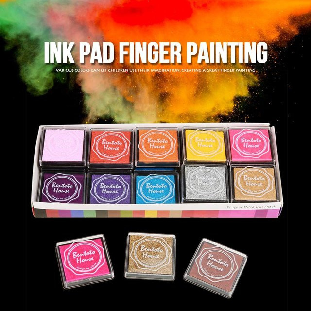 Shoemst Stempelkissen Set mit 20 Farben für Gummistempel, Fingerfarben und Handwerk in Bunt/Mehrfarbig - Bild 1