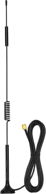 NOWEPOCH 4G LTE Externe GSM Antenne mit Magnetfuß, High Gain 12 dBi, 700-2700 MHz, SMA Stecker, Schwarz - Bild 1