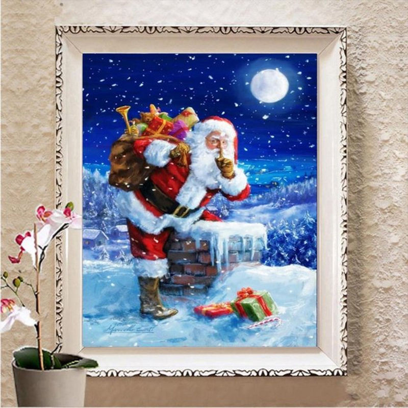 FIYO Diamond Painting Set Tier Motiv in Mehrfarbig, Full Drill Kreuzstich Mosaik als moderne Wanddeko, B: 30 cm, H: 20 cm - Bild 1