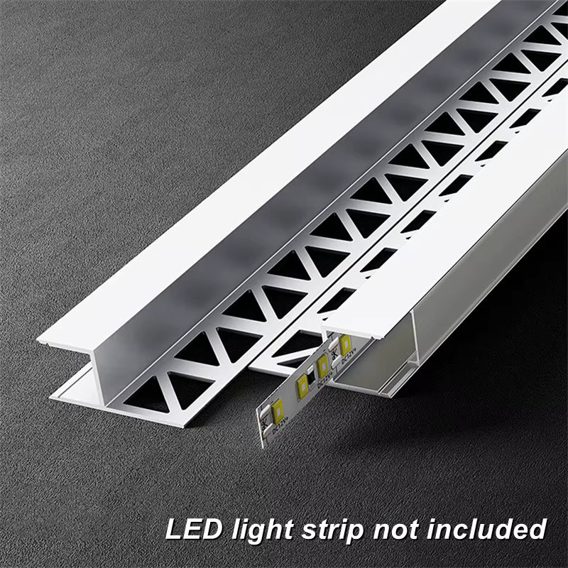 Industrielles LED-Aluminiumprofil von Ksdligh in Silber für lineare Beleuchtung an Decken, Wänden und im Badezimmer - Bild 5