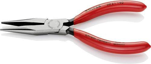 Knipex Langbeckzange für Elektronik und Feinmechanik aus Chrom-Vanadium in Schwarz-Rot, Länge: 140 mm - Bild 1