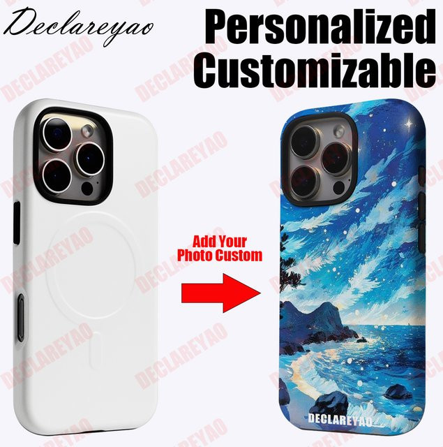 Personalisierte DIY-Schutzhülle für dein Apple iPhone (verschiedene Modelle wie iPhone 17 Pro, 16, 15, 14, 13, 12, 11, SE) mit individuellem Fotodesign - Bild 1