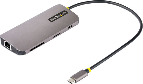 StarTech USB-C Multiport Adapter mit HDMI 4K 60Hz, 5Gbps USB Hub und 100W Power Delivery in Grau (115B-USBC-MULTIPORT) - Bild 1