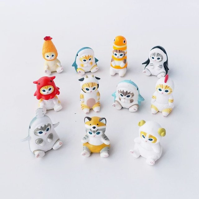 Mofusand Ebi Nyan Hai Katze, Actionfigur, Meerestiere, Blind Box - Bild 1