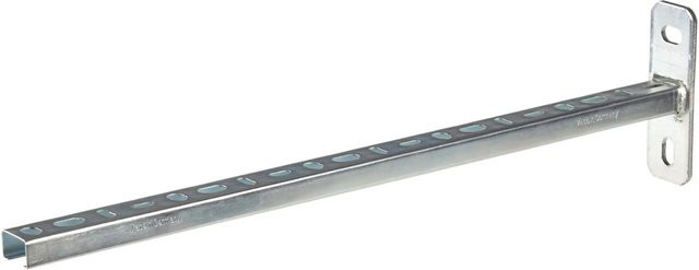 Dalsys Schienenkonsole Wandausleger aus verzinktem Stahl in Silber, Breite: 50 cm - Bild 1