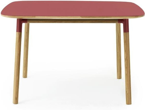Normann Copenhagen Form Tisch aus Eiche und Linoleum in Rot und Braun im nordischen Stil - Bild 1