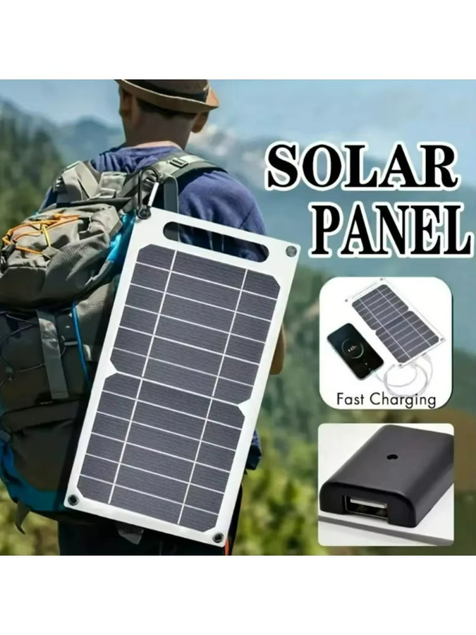 EESBAO Solarpanel mit USB, 25-35W, wasserdicht, Schwarz, für Camping und Outdoor-Wandern - Bild 7