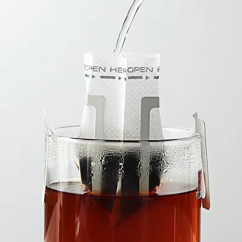 Einweg Kaffee Filter aus Papier in Weiß für Espresso und Tee als tragbare Hängende Filtertaschen - Bild 2