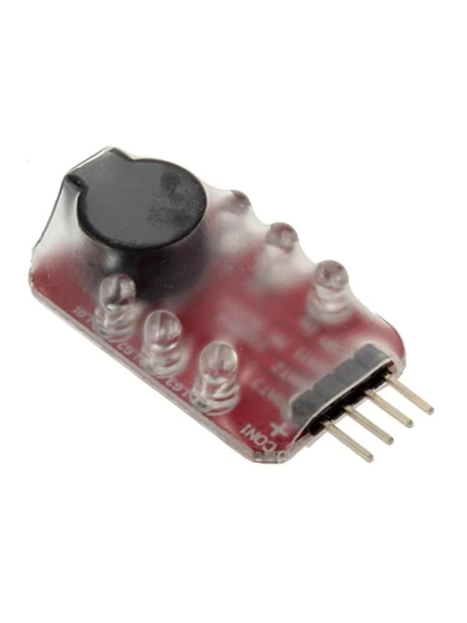 ZDRACING Lipo-Akku Niederspannungs-Alarm Buzzer Lautsprecher LED-Anzeige, 1/2/5 Stück - Bild 2