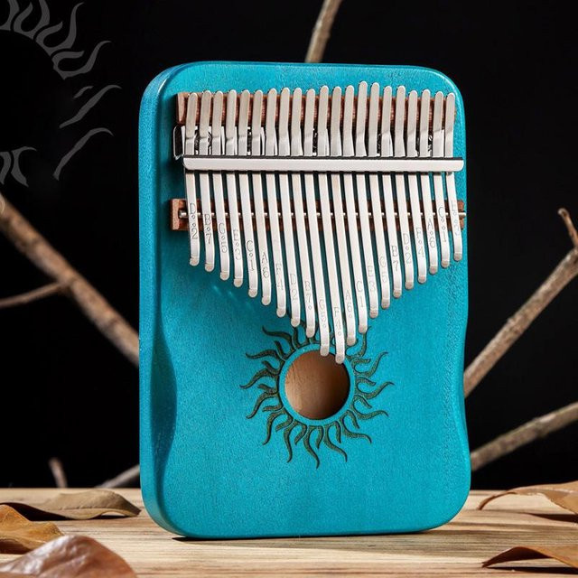 Hluru Kalimba, Daumenklavier, 17 Tasten, 21 Tasten - Bild 1