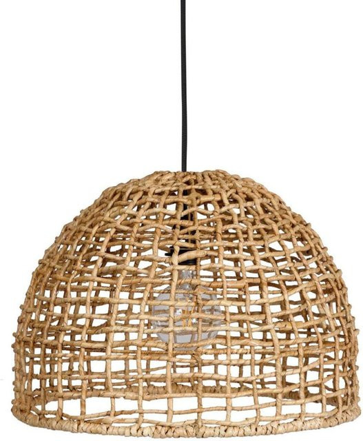 PR Home Außenpendelleuchte Cebu in Beige mit Rattan-Design, B/T/H: 46 x 33 x 33 cm - Bild 1