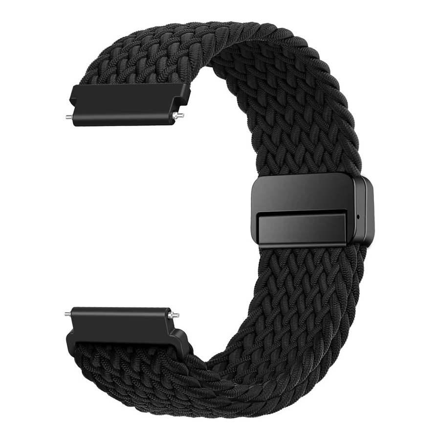 LCAPLE Uhrenarmband, geflochtenes Magnetarmband, Textil/NATO, Schwarz - Bild 1