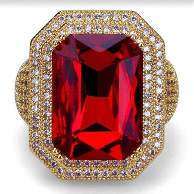 Gu Li Ring, Gold, Kristall, Zirkonia, Damen - Bild 1