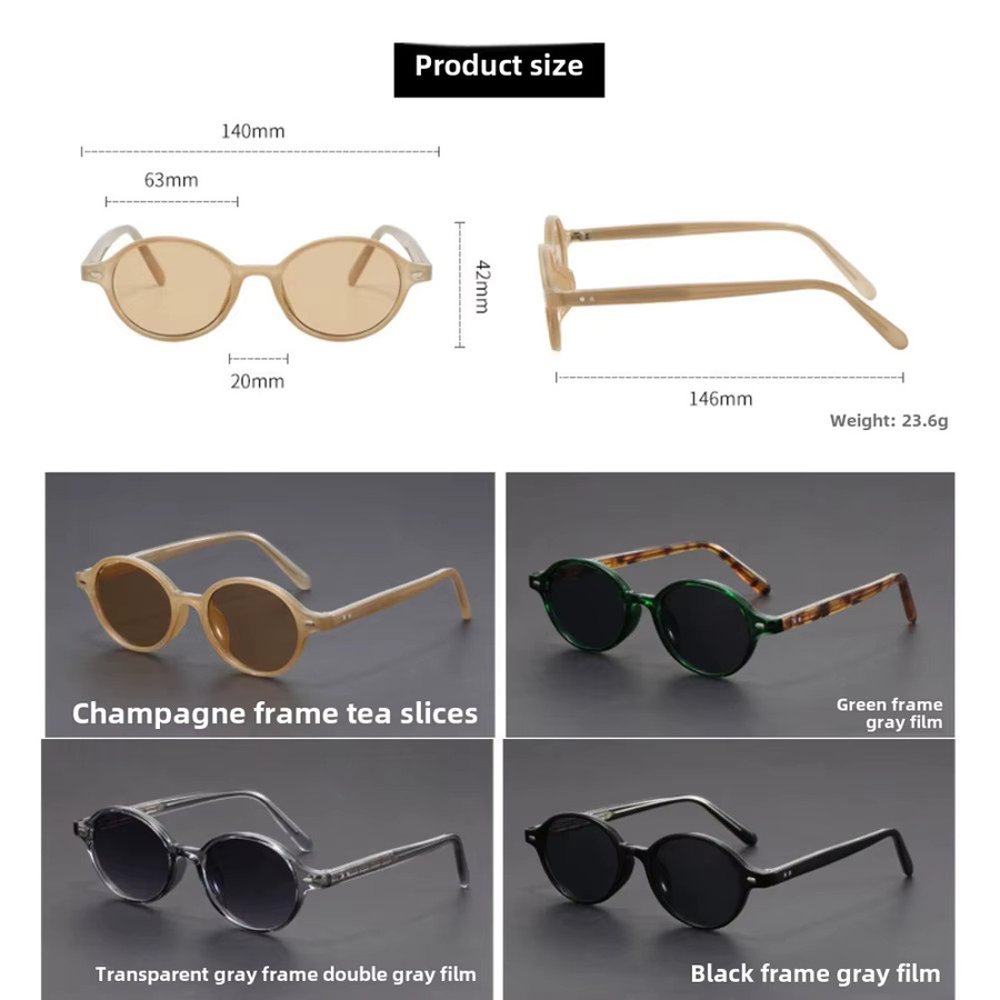 WENID Sonnenbrille, oval, Vollrand, Kunststoff, Damen, Schwarz, Braun - Bild 2