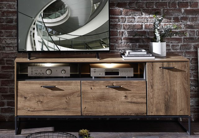Sideboard HARPER WAKEFIELD in Braun, Modernes Design für dein Wohnzimmer, B/T/H: 175 x 48 x 75 cm - Bild 1