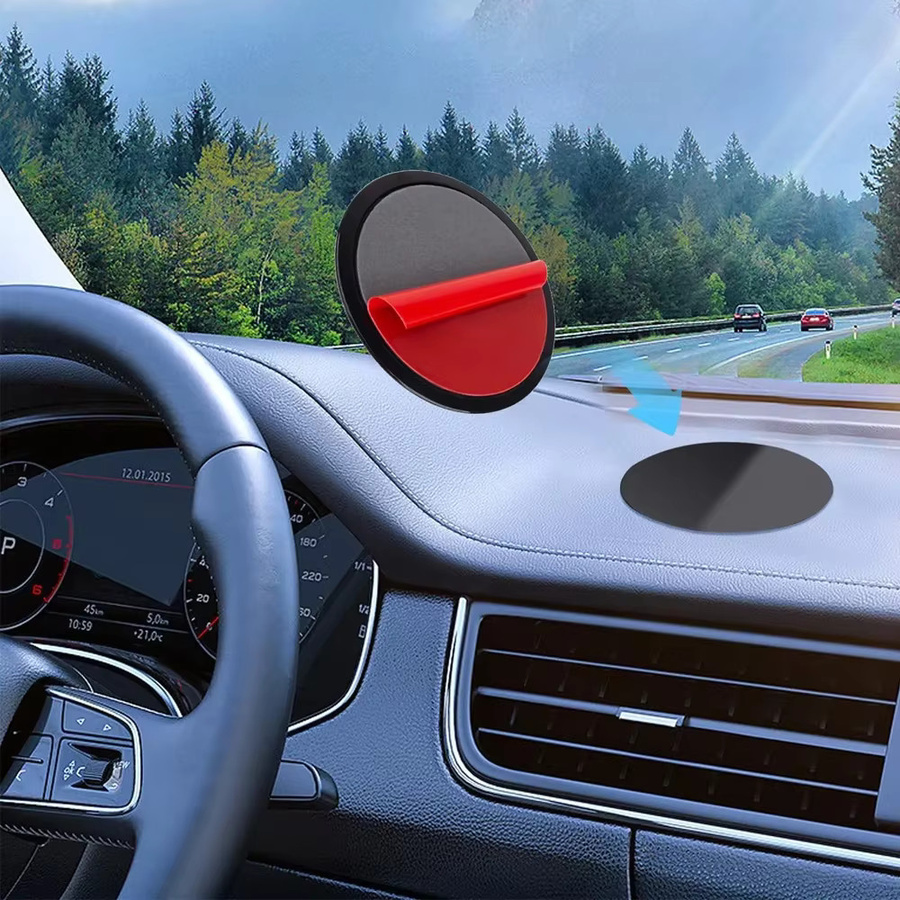 Homhu 2er-Pack Klebebasis für Autotelefonhalter mit wiederverwendbarer Saugnapfscheibe zur sicheren Montage von GPS, Smartphones und Kameras - Bild 4