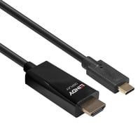 Lindy USB-C auf HDMI Adapterkabel in Schwarz - Bild 1