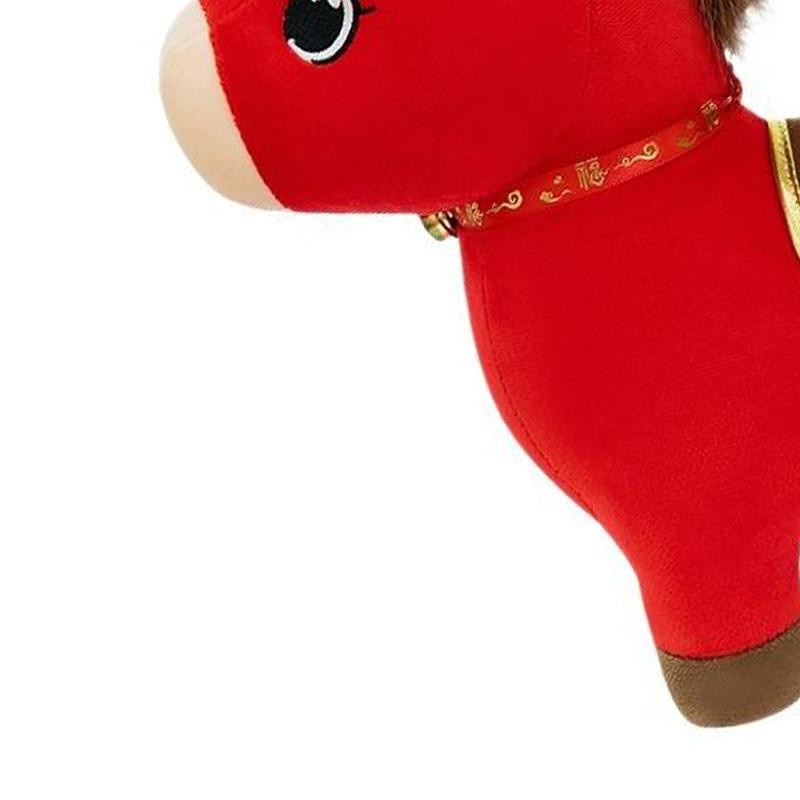 Yiran toy 1 Tierkreiszeichen Pferd Puppe Plüsch Rot 1-teiliges Set - Bild 2