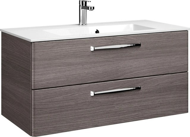 Pelipal Waschbeckenunterschrank Trentino in Graphit Struktur matt, Breite: 105 cm - Bild 1