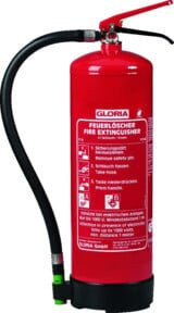 Gloria SD 6 E Schaumfeuerlöscher rot, 6 l, Brandklasse A & B, fluorfrei - Bild 1