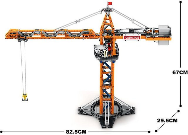 LEGO RC Turmdrehkran, Bausteine, 1176 Teile, ab 14 Jahre - Bild 1