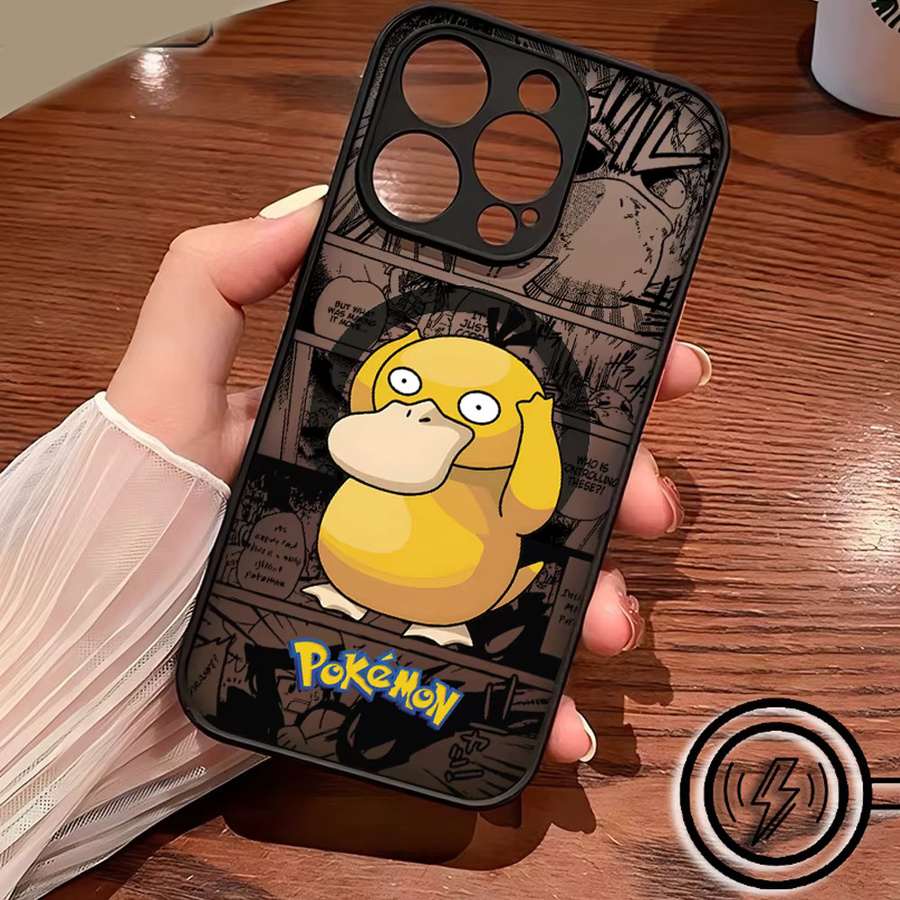 Matte magnetische Handyhülle P-Psyduck für Samsung Galaxy S25 S24 S23 S22 S21 S20 FE Plus Ultra 5G - Bild 2