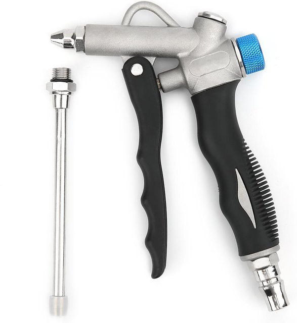 Industrielle pneumatische Staubblaspistole G1 Handheld Reinigungsgerät für Kompressoren in Weiß und Silber - Bild 1
