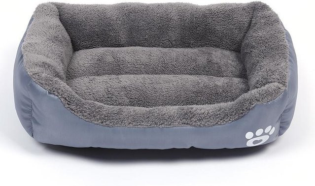 Orthopädisches Hundebett NettlePike aus Kaschmir und Polyester, Grau, B: 42 cm, T: 32 cm - Bild 1