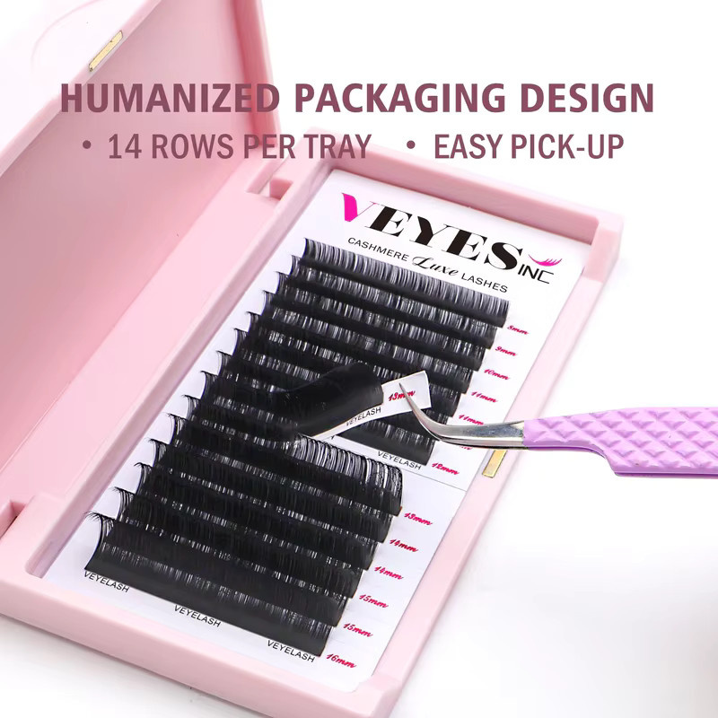 VEYESINC Cashmere Lashes Luxe Wimpernverlängerungen, Faux Mink, Natürlich - Bild 3