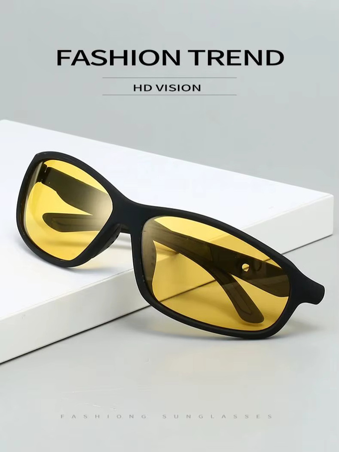 Karos Sonnenbrille, Unisex, Vollrand, rechteckig, Kunststoff, black, polarisiert - Bild 4