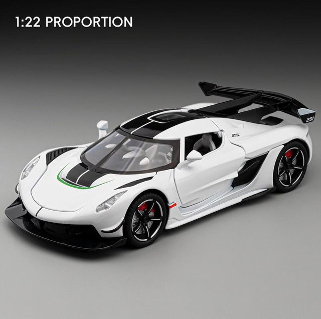 Linyi toy car Jesko Absolut One Gemera Gt Supercar, Modellauto, Metall, 1:24, ab 14 Jahren - Bild 1