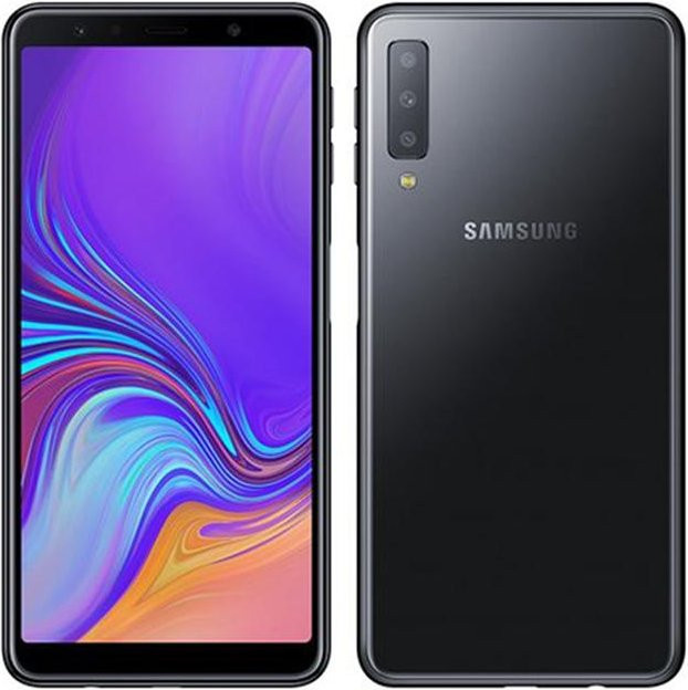 Samsung Galaxy A7 (2018) A750F Refurbished Smartphone Dual-SIM Schwarz mit 128GB ROM und 4GB RAM - Bild 1