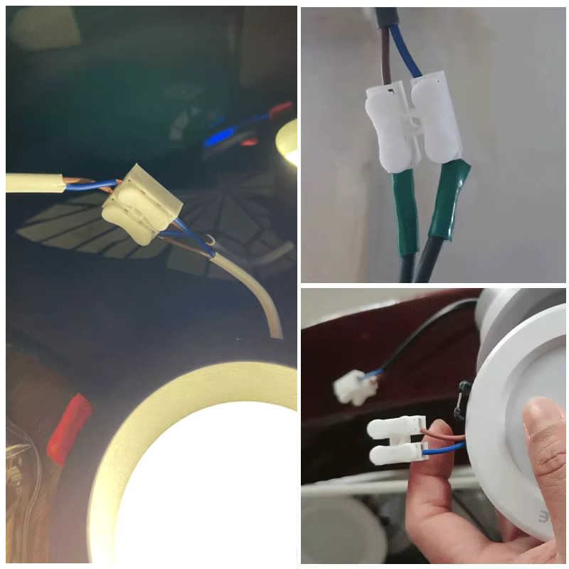 eoopee Universal Push-On Terminal Block Schnellverdrahtungsstecker für Haushaltsgeräte in Weiß - Bild 4