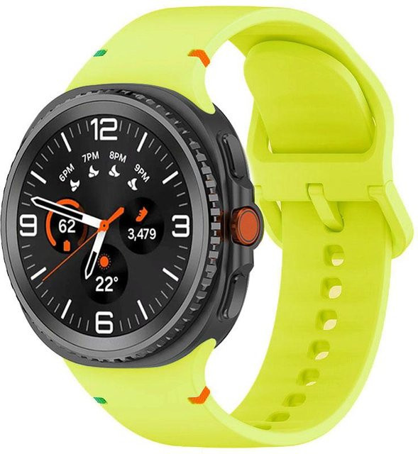 Samsung Galaxy Watch 8 Classic Uhrenarmband Silikon, fluoreszierende grün, Unisex - Bild 1