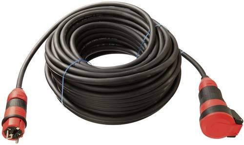 AS Schwabe Strom Verlängerungskabel 16A Schwarz 25,00 m H07RN-F 3G 1,5mm² - Bild 1
