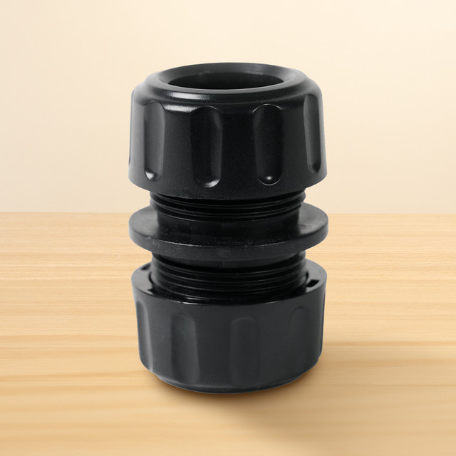 By Benson Schlauchkupplung Double Schwarz 13 mm aus Kunststoff - Bild 1